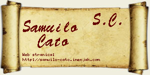 Samuilo Ćato vizit kartica